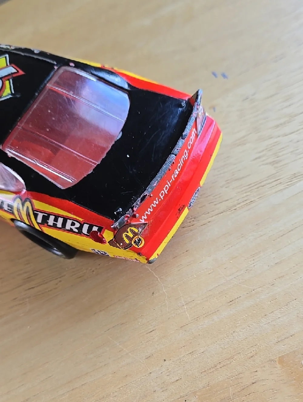 McDonald's Red and Black Race Car Toy - Kids Collectible